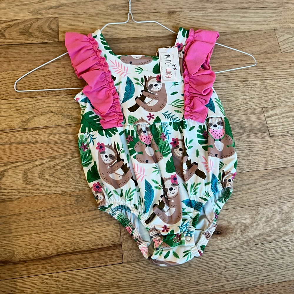 Pete + Lucy Sloth Bubble NWT